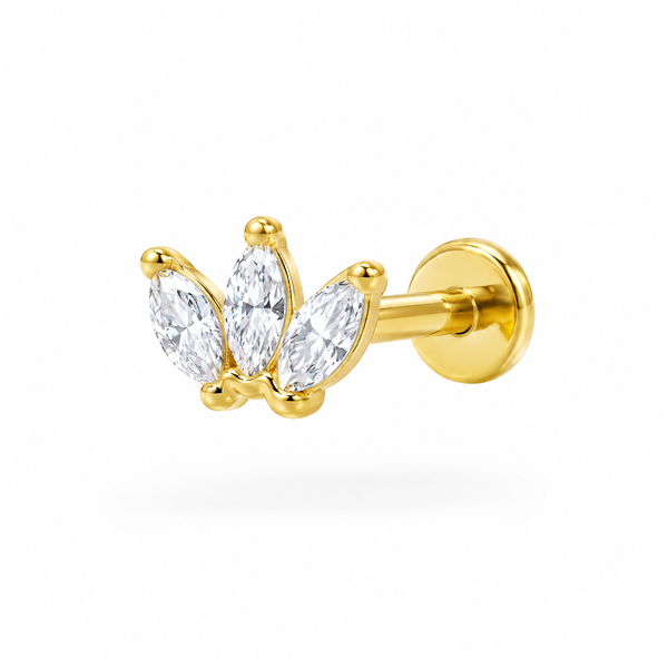 Lotus Labret Stud