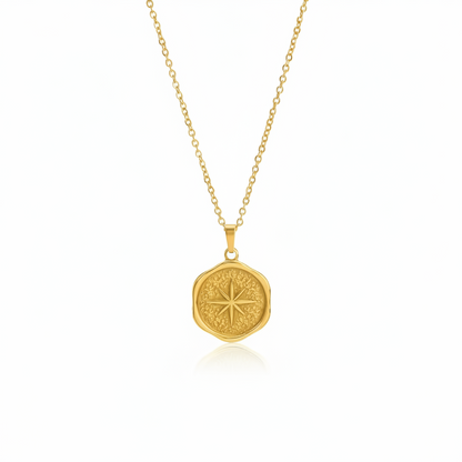 Étoile Necklace in waterproof 18k PVD gold plated stainless steel – hypoallergenic jewellery UK