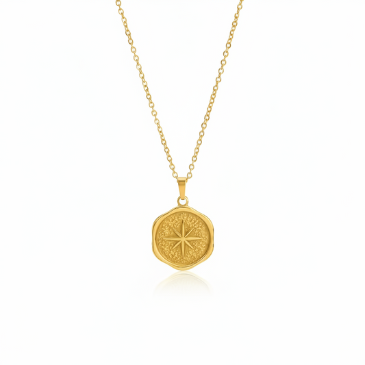 Étoile Necklace in waterproof 18k PVD gold plated stainless steel – hypoallergenic jewellery UK